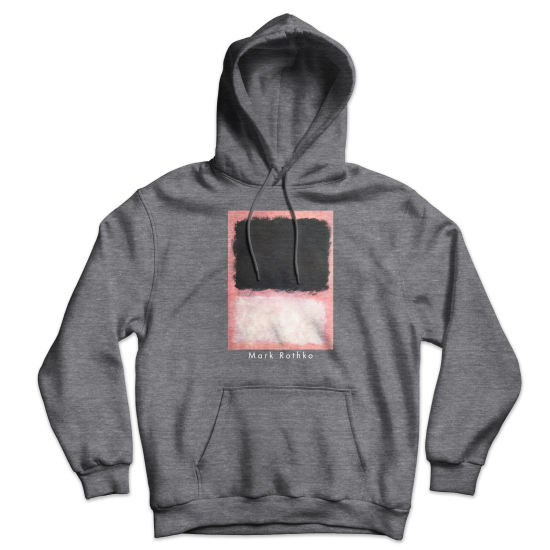 Mark Rothko - Untitled, Pink, Black and White Unisex Hoodie by Art-O-Rama Shop