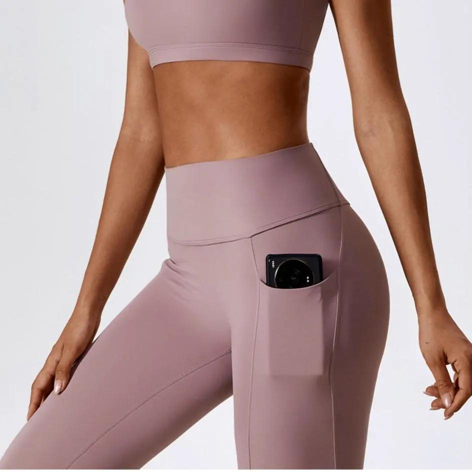 Marni Pocket Leggings by Rockstar Peach