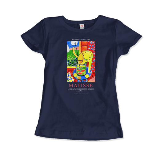Matisse Exhibition, Le Chat Aux Poissons Rouges (The Cat) art t-shirt by Art-O-Rama Shop
