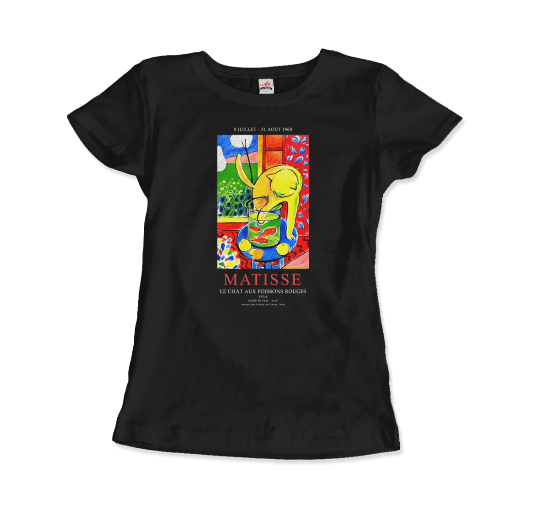 Matisse Exhibition, Le Chat Aux Poissons Rouges (The Cat) art t-shirt by Art-O-Rama Shop