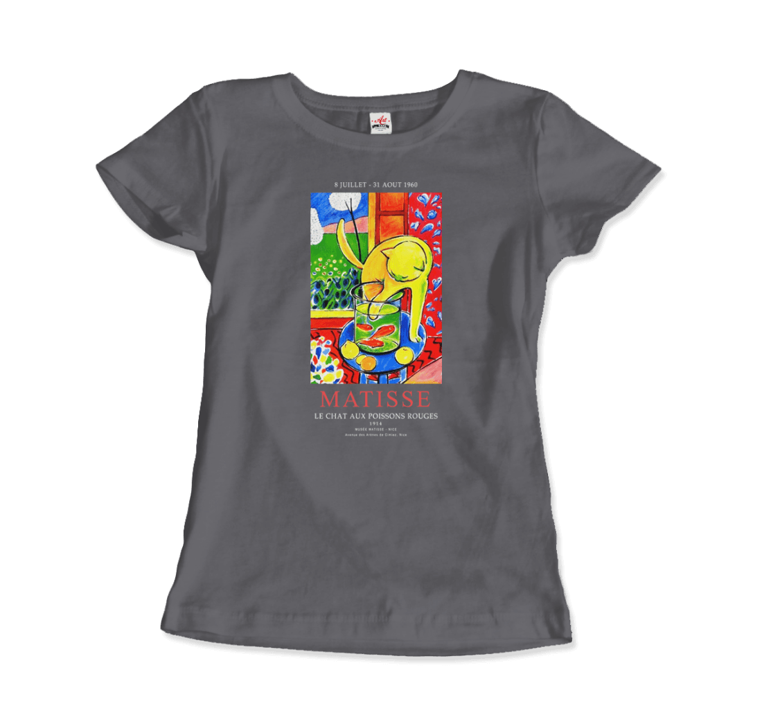 Matisse Exhibition, Le Chat Aux Poissons Rouges (The Cat) art t-shirt by Art-O-Rama Shop