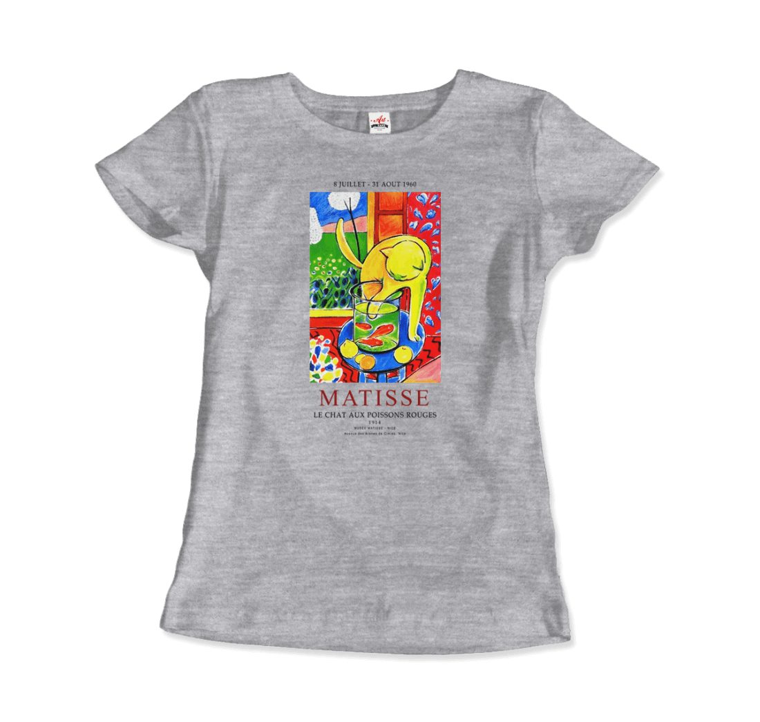 Matisse Exhibition, Le Chat Aux Poissons Rouges (The Cat) art t-shirt by Art-O-Rama Shop