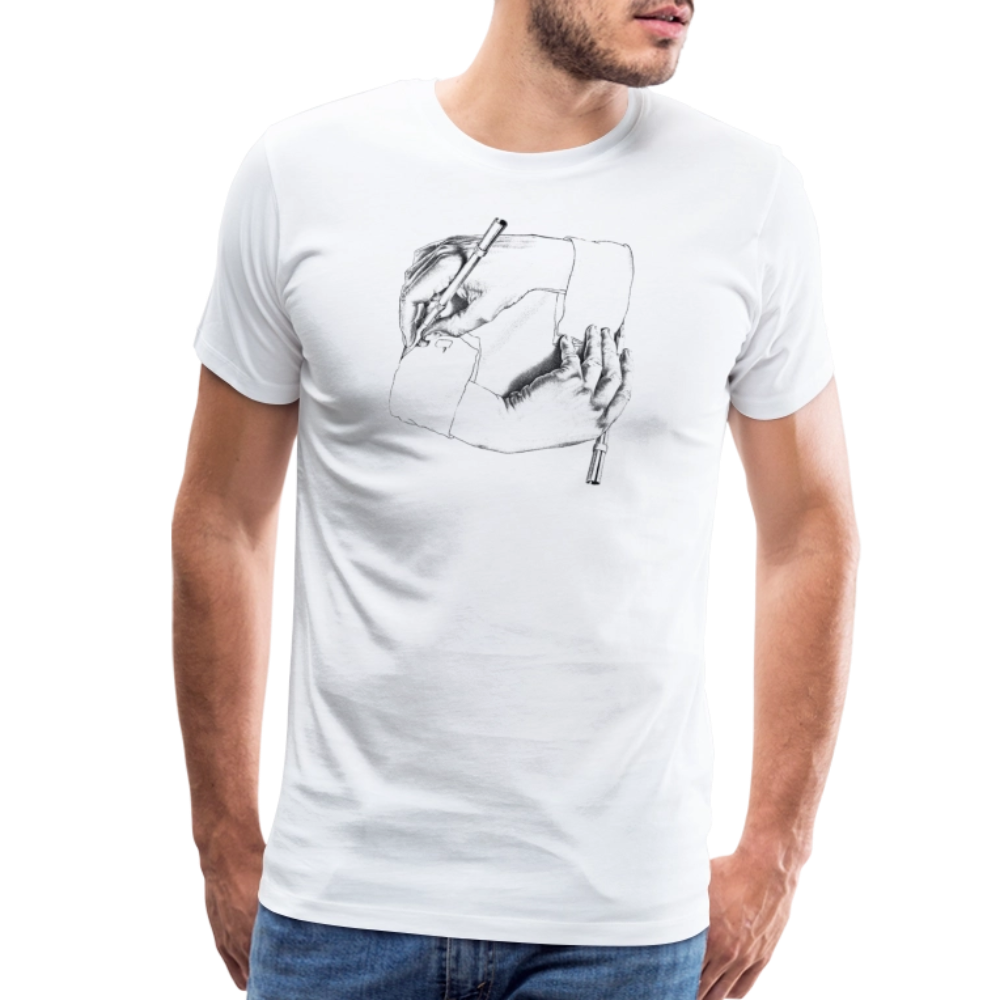 MC Escher Hand Drawing Hand art t-shirt by Art-O-Rama Shop