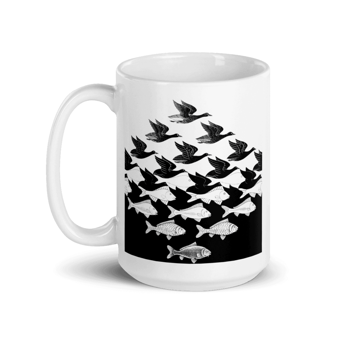 MC Escher Sky and Water I Art Mug by Art-O-Rama Shop