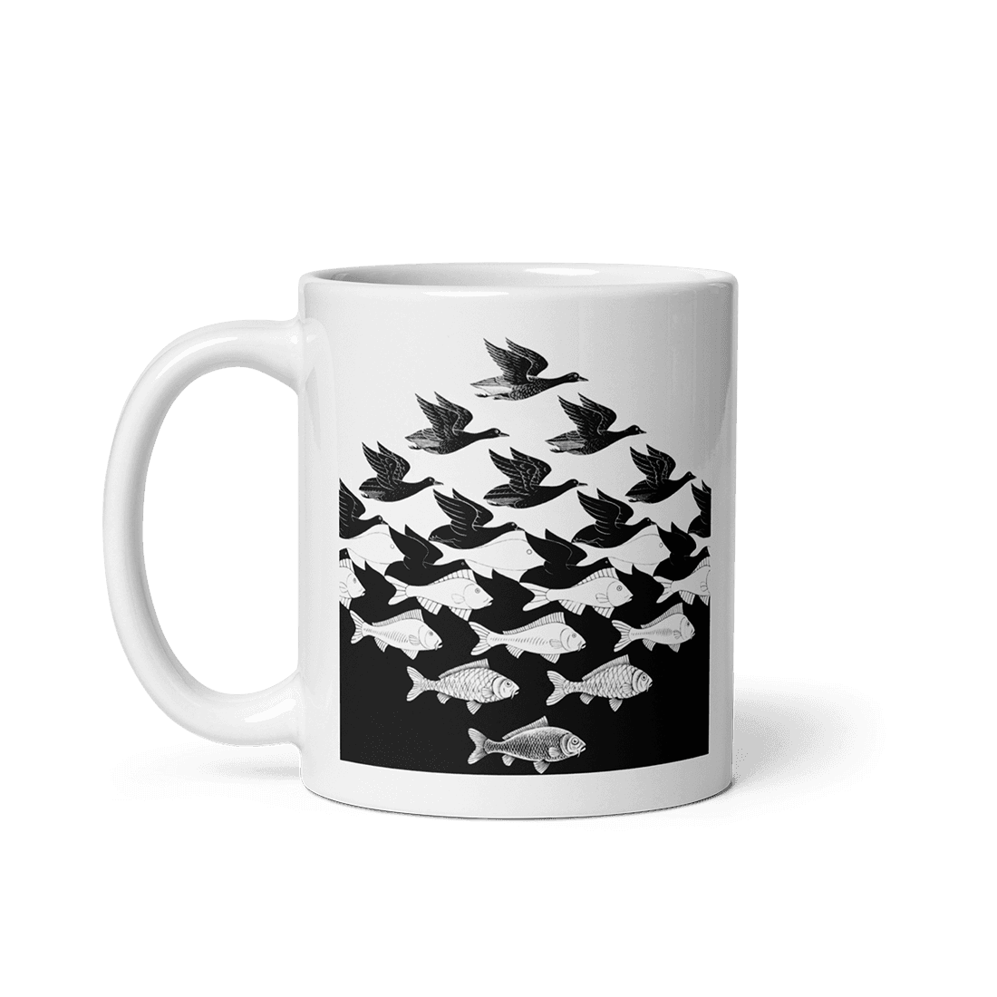 MC Escher Sky and Water I Art Mug by Art-O-Rama Shop