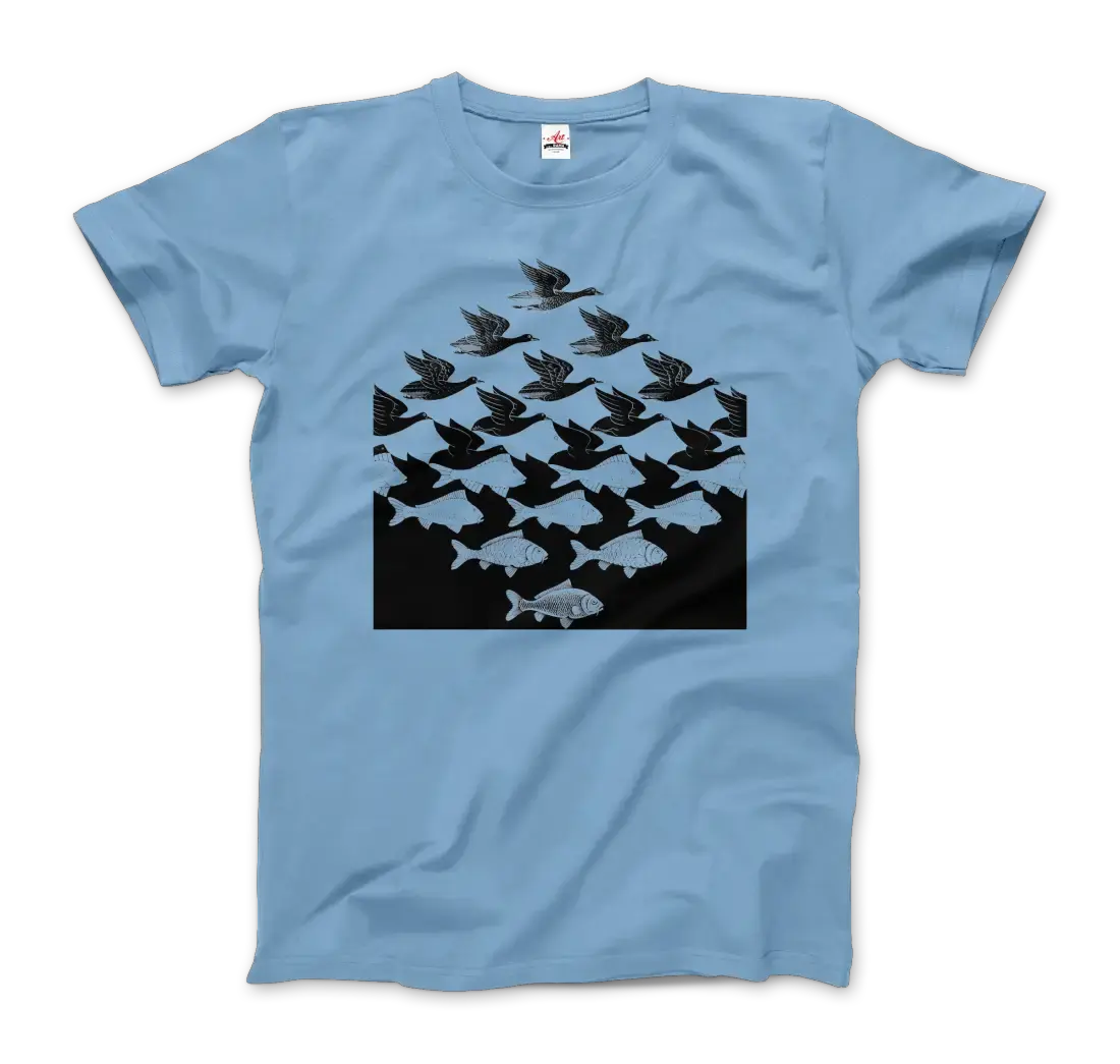 MC Escher Sky and Water I art t-shirt by Art-O-Rama Shop