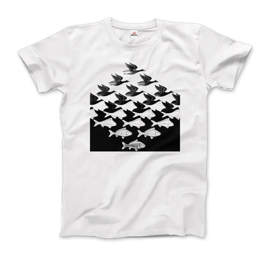 MC Escher Sky and Water I art t-shirt by Art-O-Rama Shop
