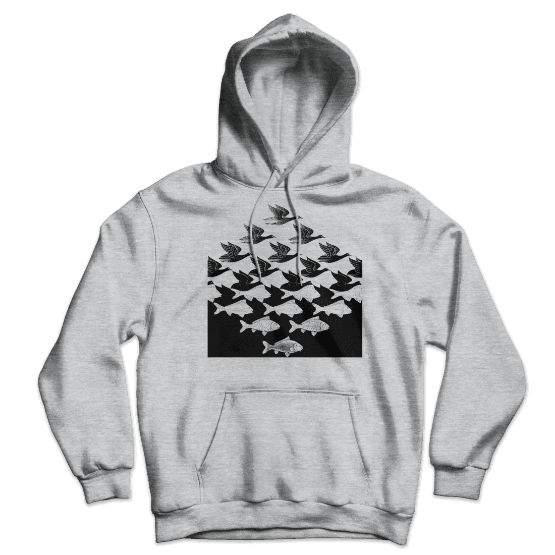 MC Escher Sky and Water I Art Unisex Hoodie by Art-O-Rama Shop