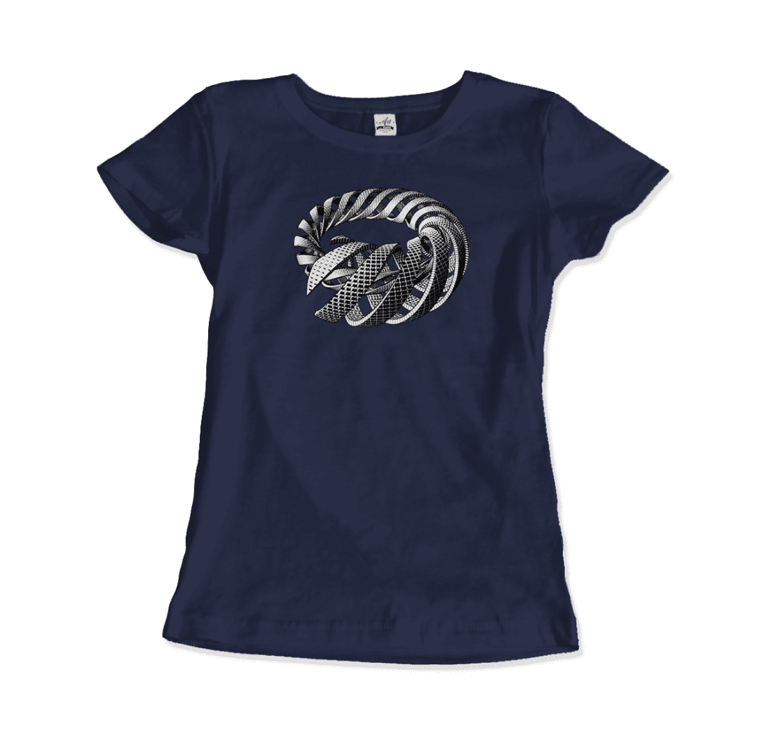 MC Escher Spirals art t-shirt by Art-O-Rama Shop