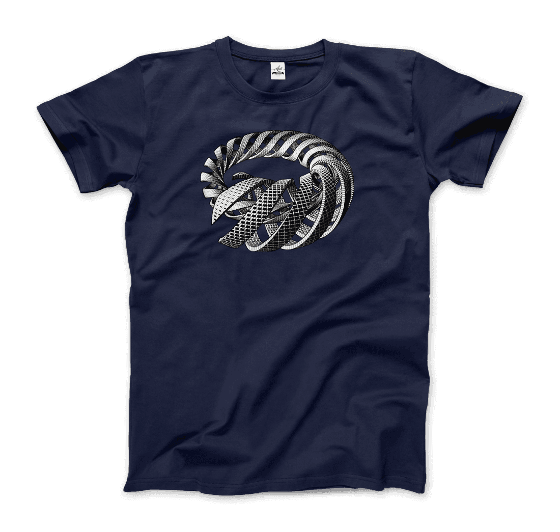 MC Escher Spirals art t-shirt by Art-O-Rama Shop
