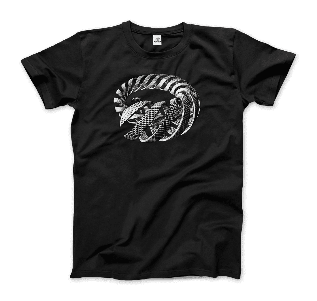 MC Escher Spirals art t-shirt by Art-O-Rama Shop