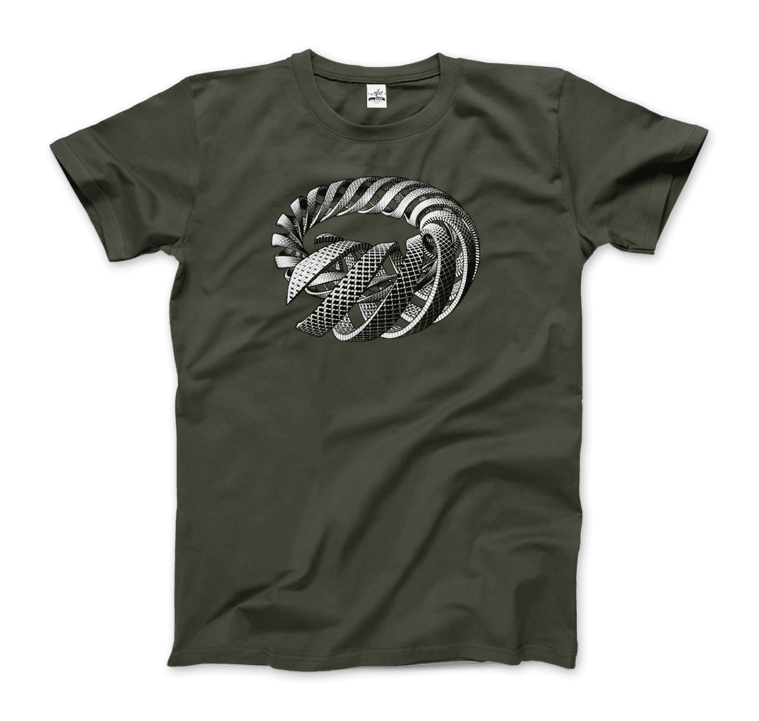 MC Escher Spirals art t-shirt by Art-O-Rama Shop