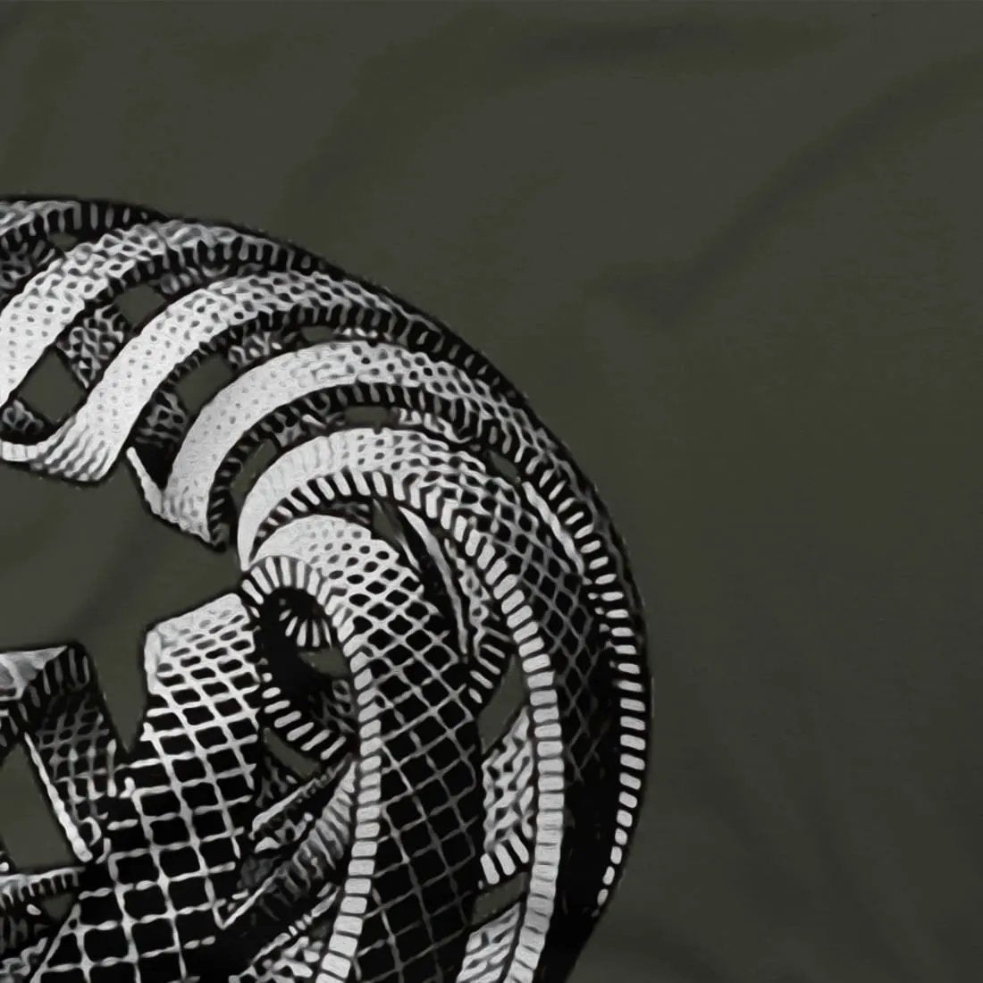 MC Escher Spirals art t-shirt by Art-O-Rama Shop