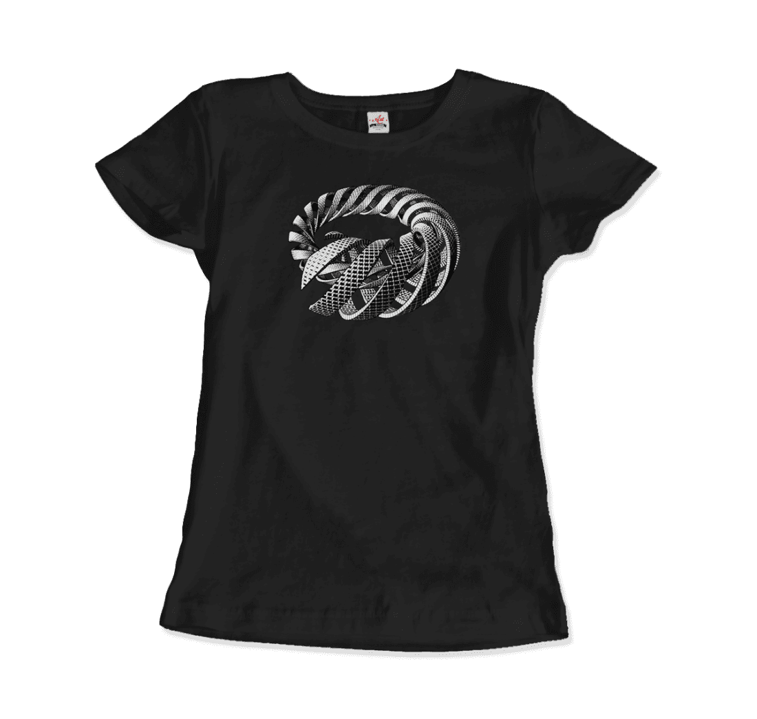 MC Escher Spirals art t-shirt by Art-O-Rama Shop
