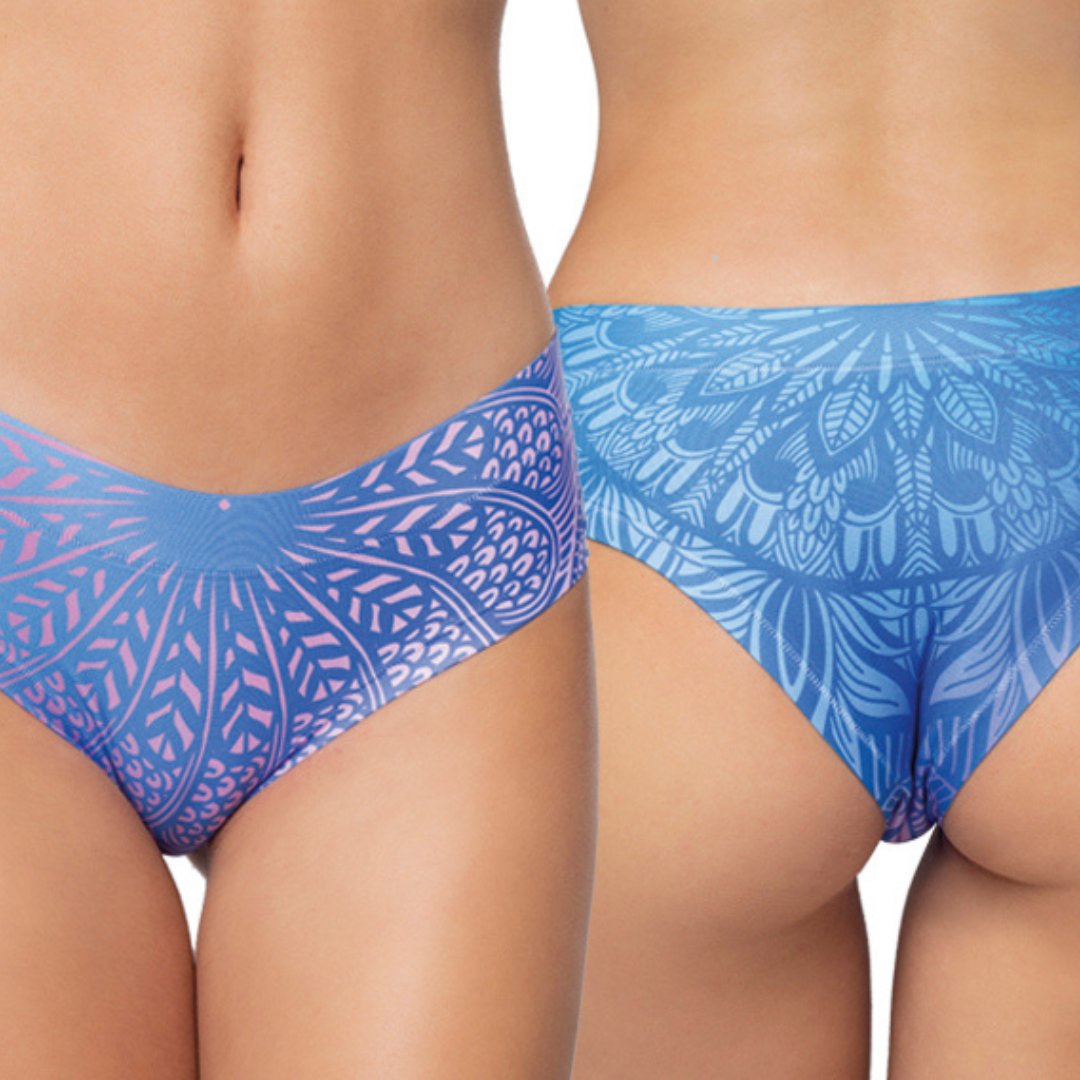 Memème Women’s Ultra-Comfortable MANDALA - Mystery - Panties | Breathable Cotton Crotch, Stretchy Fit, No Elastic Bands by Mememe