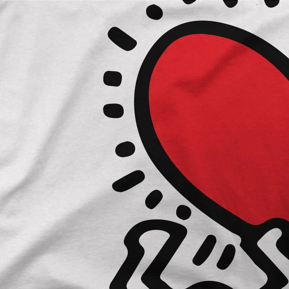 Men Holding Heart icon, street art t-shirt by Art-O-Rama Shop