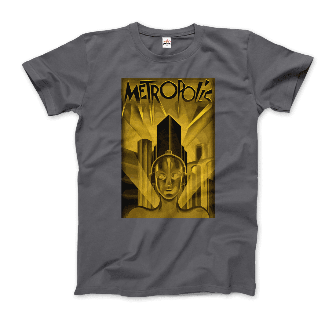 Metropolis 1927 movie Poster reproduction in Oil Paint t-shirt by Art-O-Rama Shop