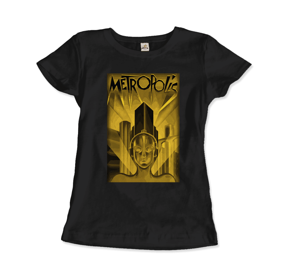 Metropolis 1927 movie Poster reproduction in Oil Paint t-shirt by Art-O-Rama Shop
