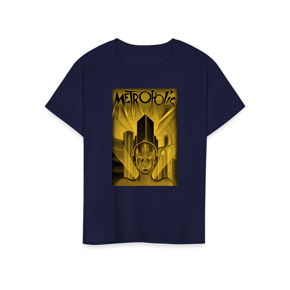 Metropolis 1927 movie Poster reproduction in Oil Paint t-shirt by Art-O-Rama Shop