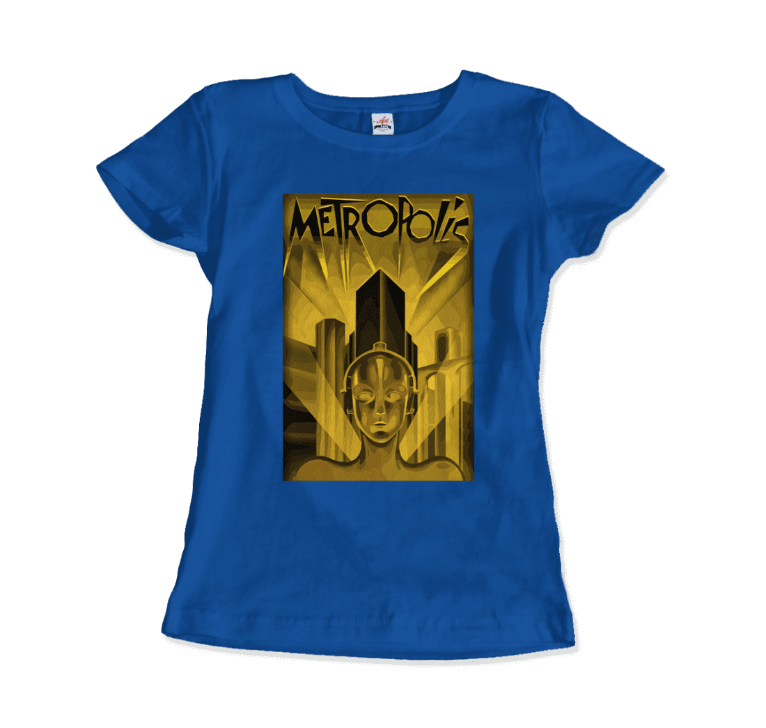Metropolis 1927 movie Poster reproduction in Oil Paint t-shirt by Art-O-Rama Shop