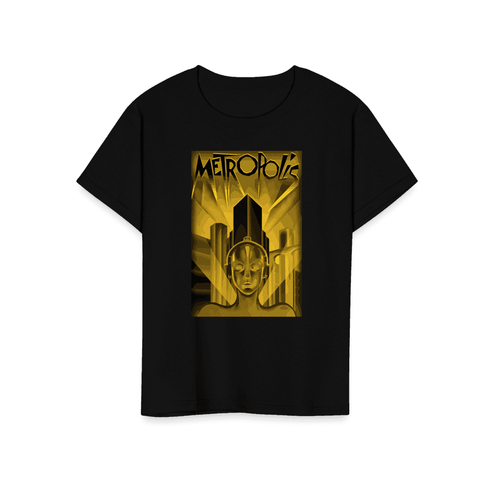 Metropolis 1927 movie Poster reproduction in Oil Paint t-shirt by Art-O-Rama Shop