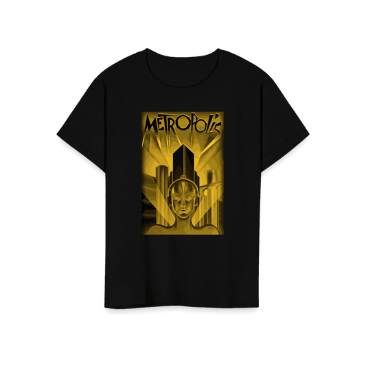 Metropolis 1927 movie Poster reproduction in Oil Paint t-shirt by Art-O-Rama Shop
