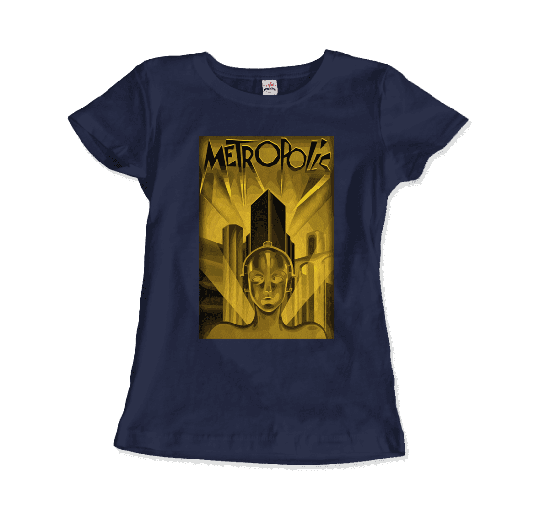 Metropolis 1927 movie Poster reproduction in Oil Paint t-shirt by Art-O-Rama Shop