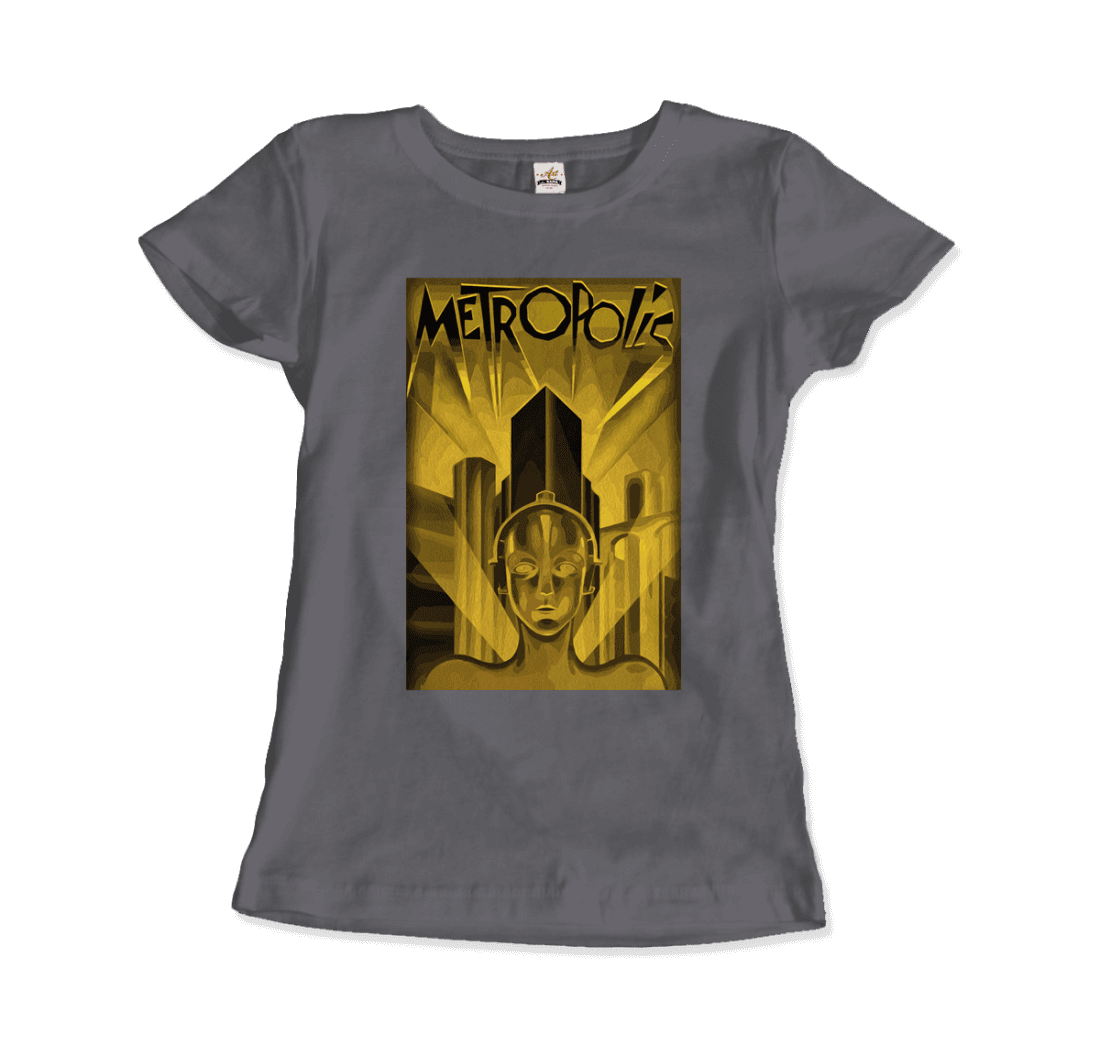 Metropolis 1927 movie Poster reproduction in Oil Paint t-shirt by Art-O-Rama Shop