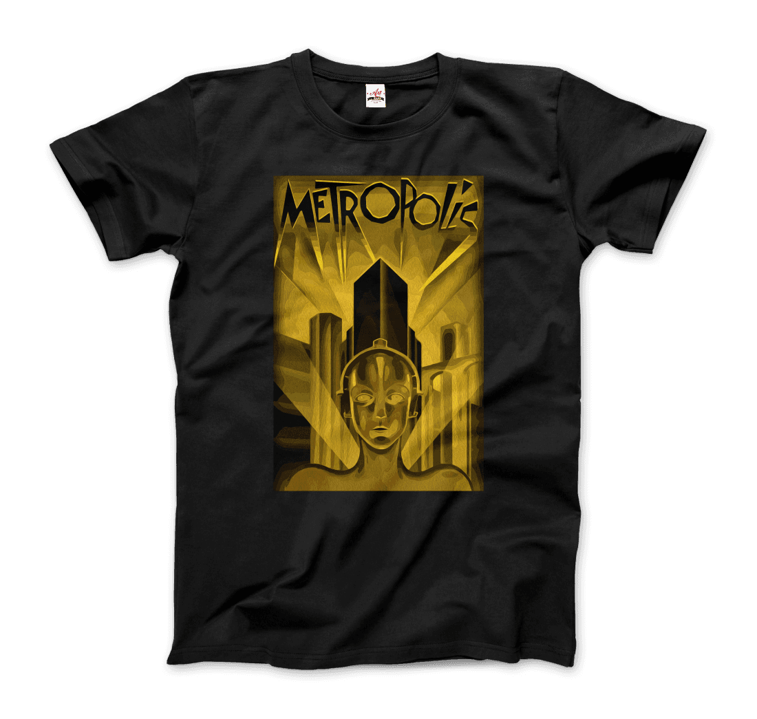 Metropolis 1927 movie Poster reproduction in Oil Paint t-shirt by Art-O-Rama Shop
