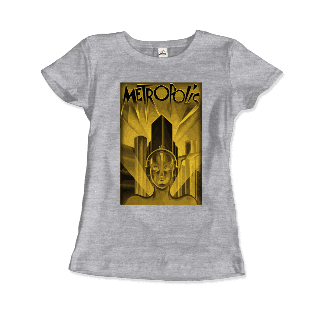 Metropolis 1927 movie Poster reproduction in Oil Paint t-shirt by Art-O-Rama Shop