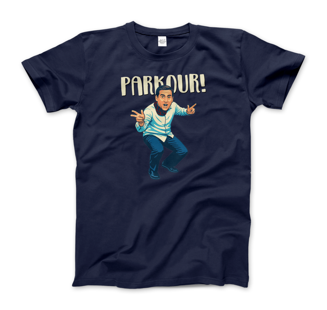 Michael Scott Parkour t-shirt by Art-O-Rama Shop