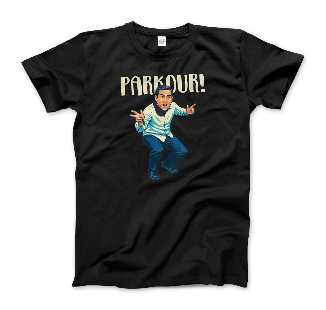 Michael Scott Parkour t-shirt by Art-O-Rama Shop