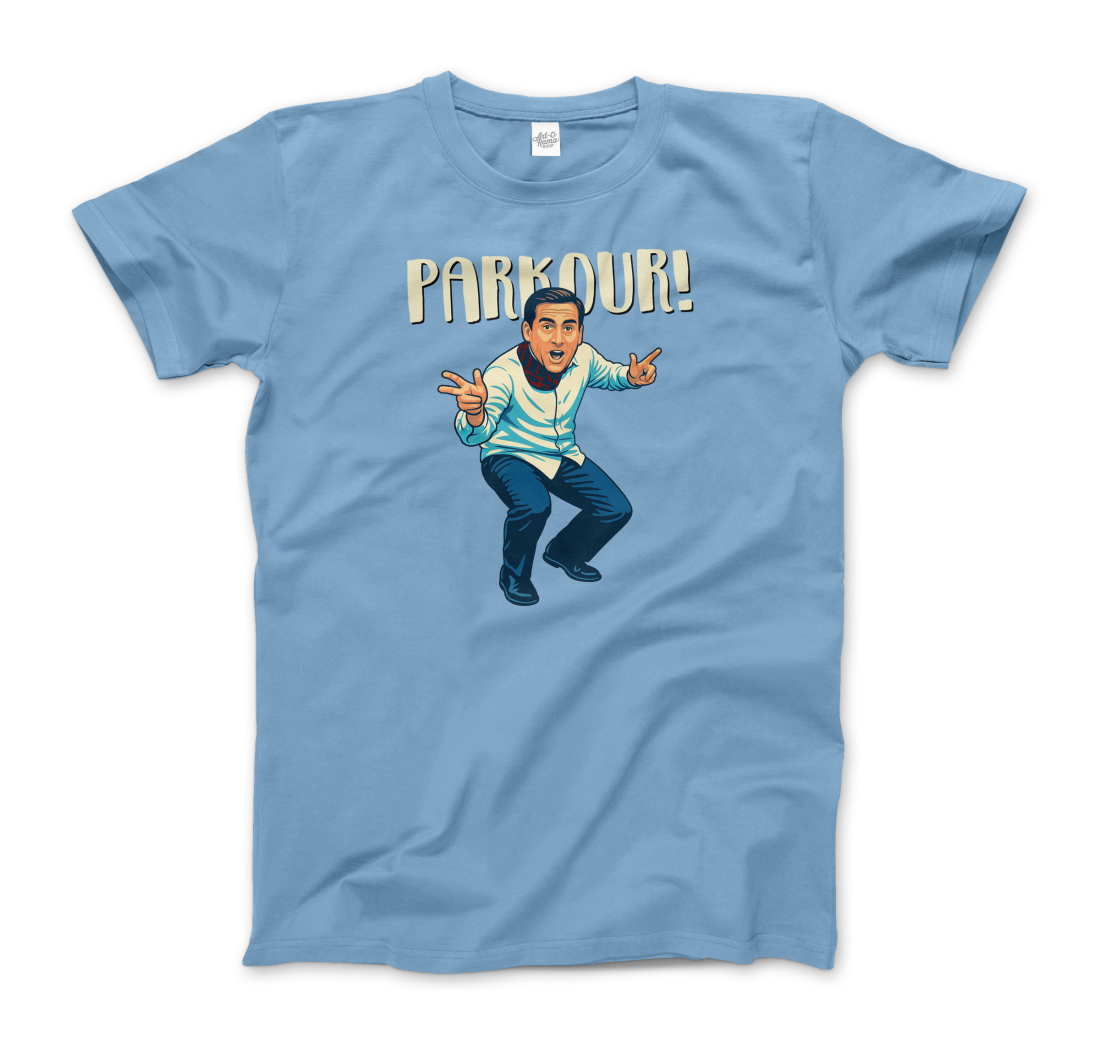 Michael Scott Parkour t-shirt by Art-O-Rama Shop