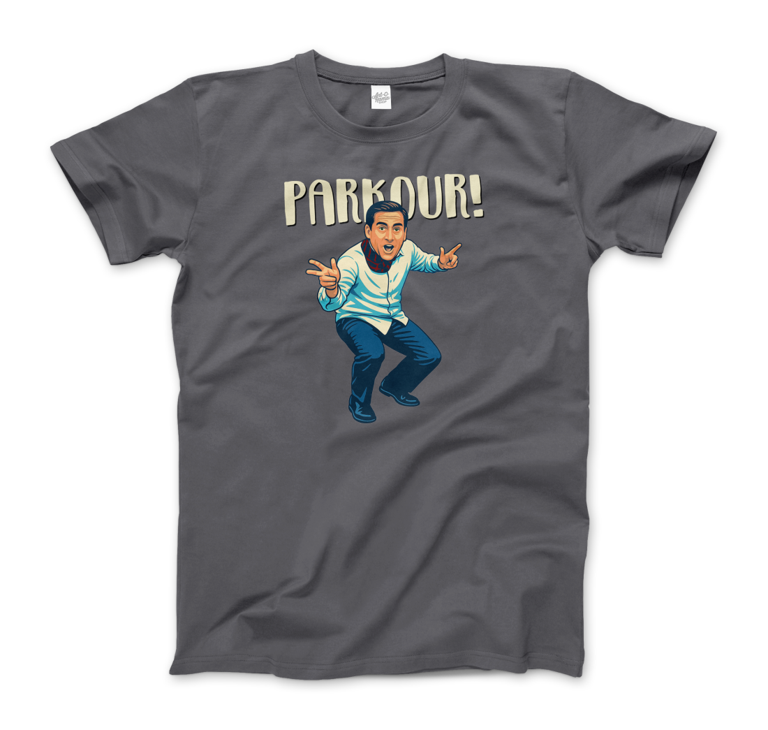 Michael Scott Parkour t-shirt by Art-O-Rama Shop
