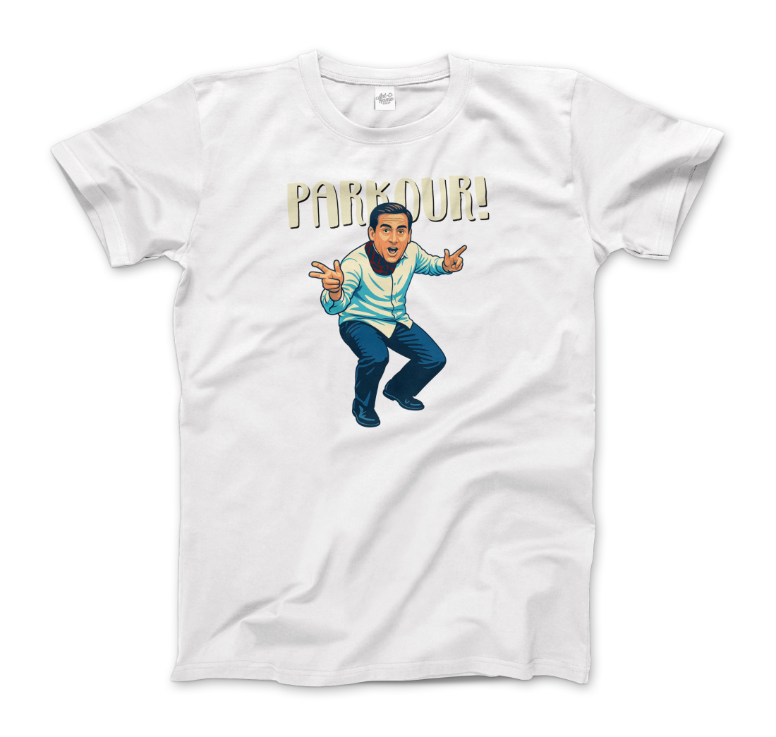 Michael Scott Parkour t-shirt by Art-O-Rama Shop
