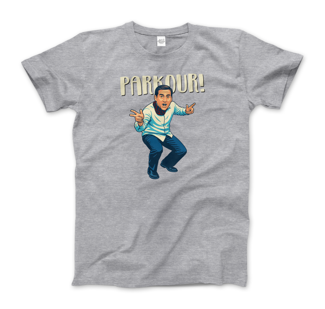 Michael Scott Parkour t-shirt by Art-O-Rama Shop