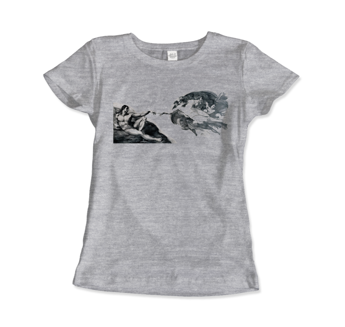 Michelangelo the Creation of Adam reproduction t-shirt by Art-O-Rama Shop