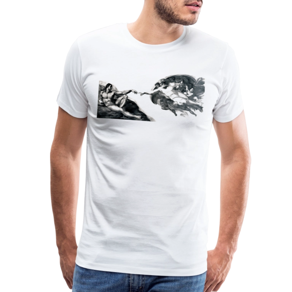 Michelangelo the Creation of Adam reproduction t-shirt by Art-O-Rama Shop