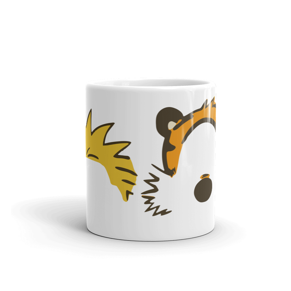 Calvin and Hobbes Faces Contour Mug by Art-O-Rama Shop