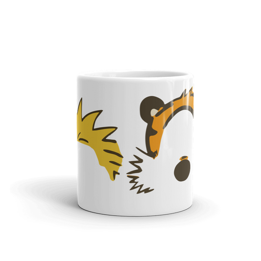 Calvin and Hobbes Faces Contour Mug by Art-O-Rama Shop