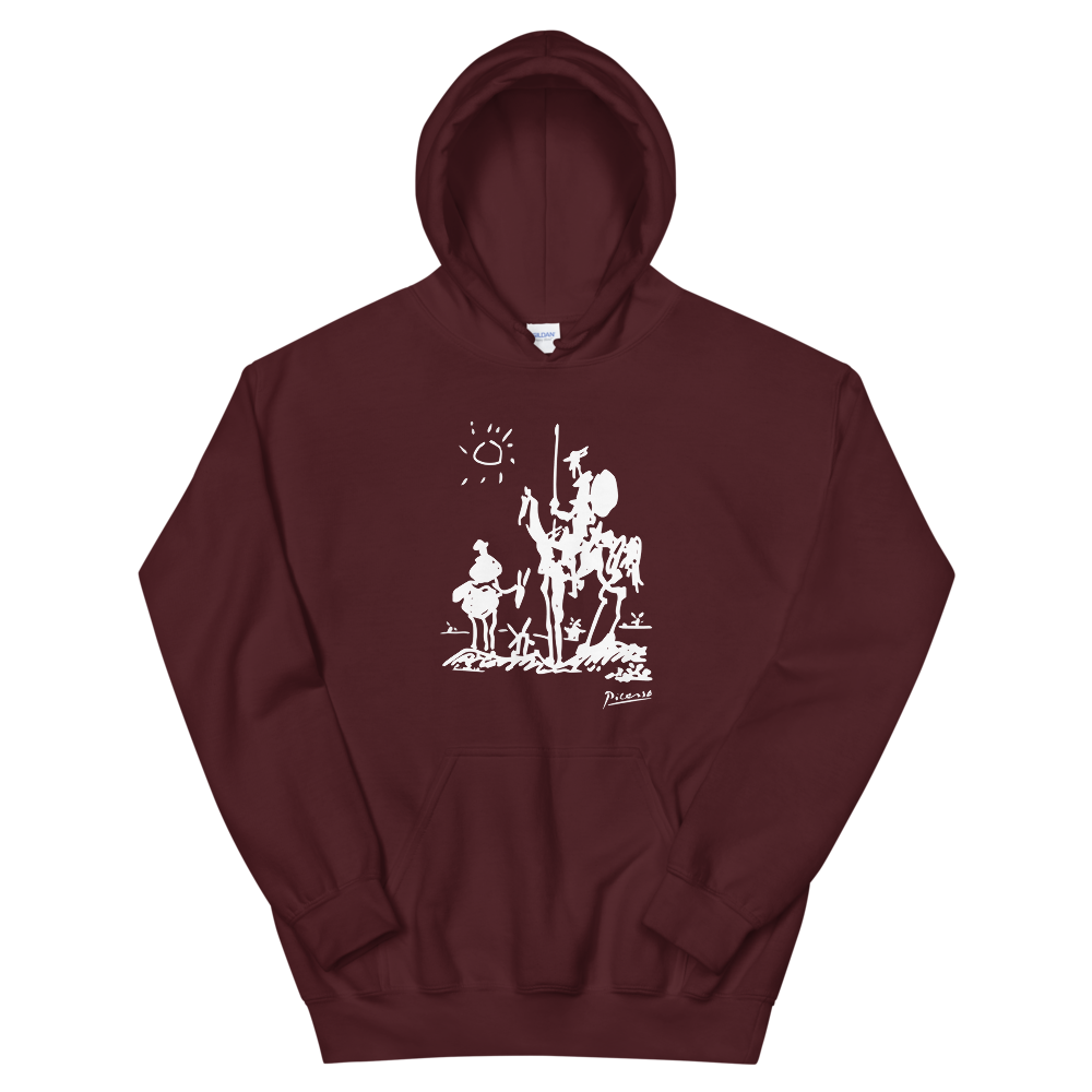 Pablo Picasso Don Quixote of La Mancha 1955 Artwork Unisex Hoodie by Art-O-Rama Shop