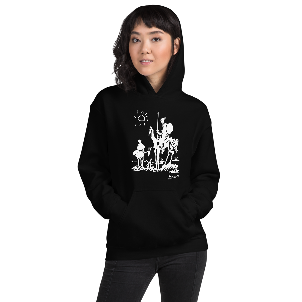 Pablo Picasso Don Quixote of La Mancha 1955 Artwork Unisex Hoodie by Art-O-Rama Shop