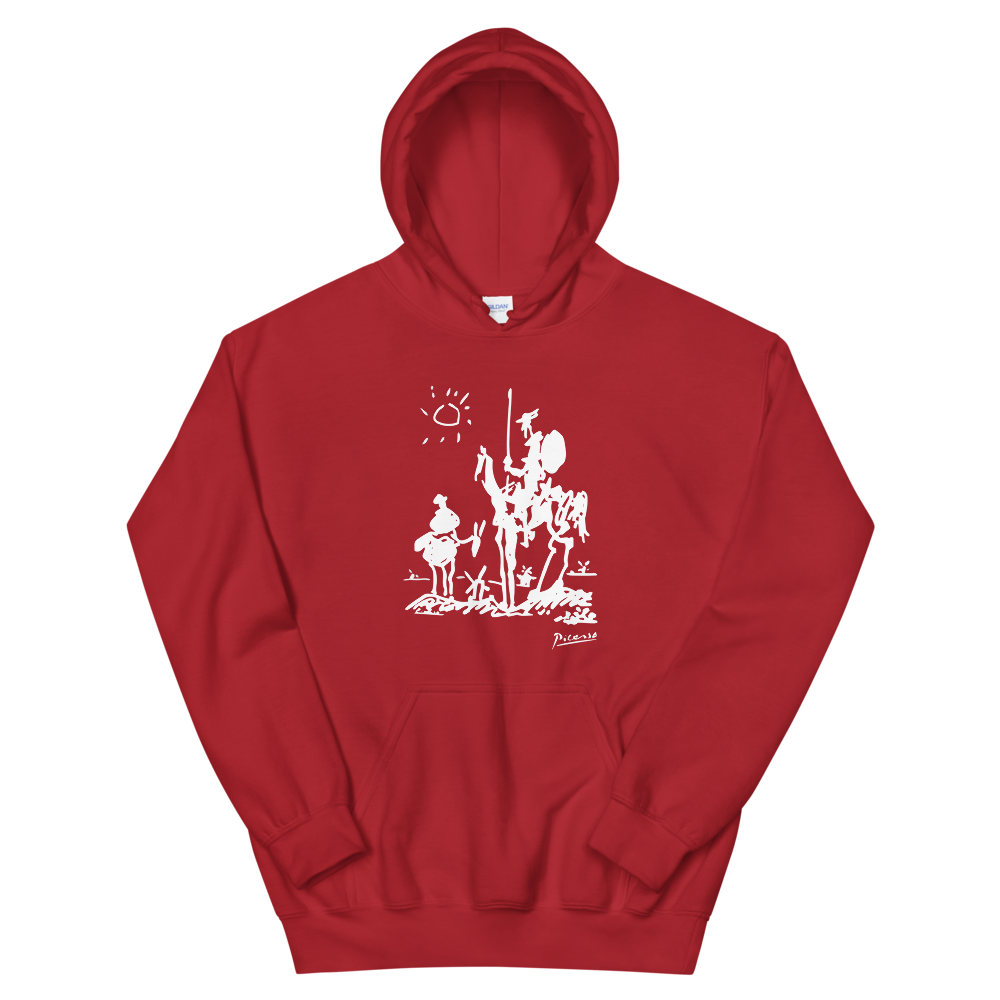 Pablo Picasso Don Quixote of La Mancha 1955 Artwork Unisex Hoodie by Art-O-Rama Shop