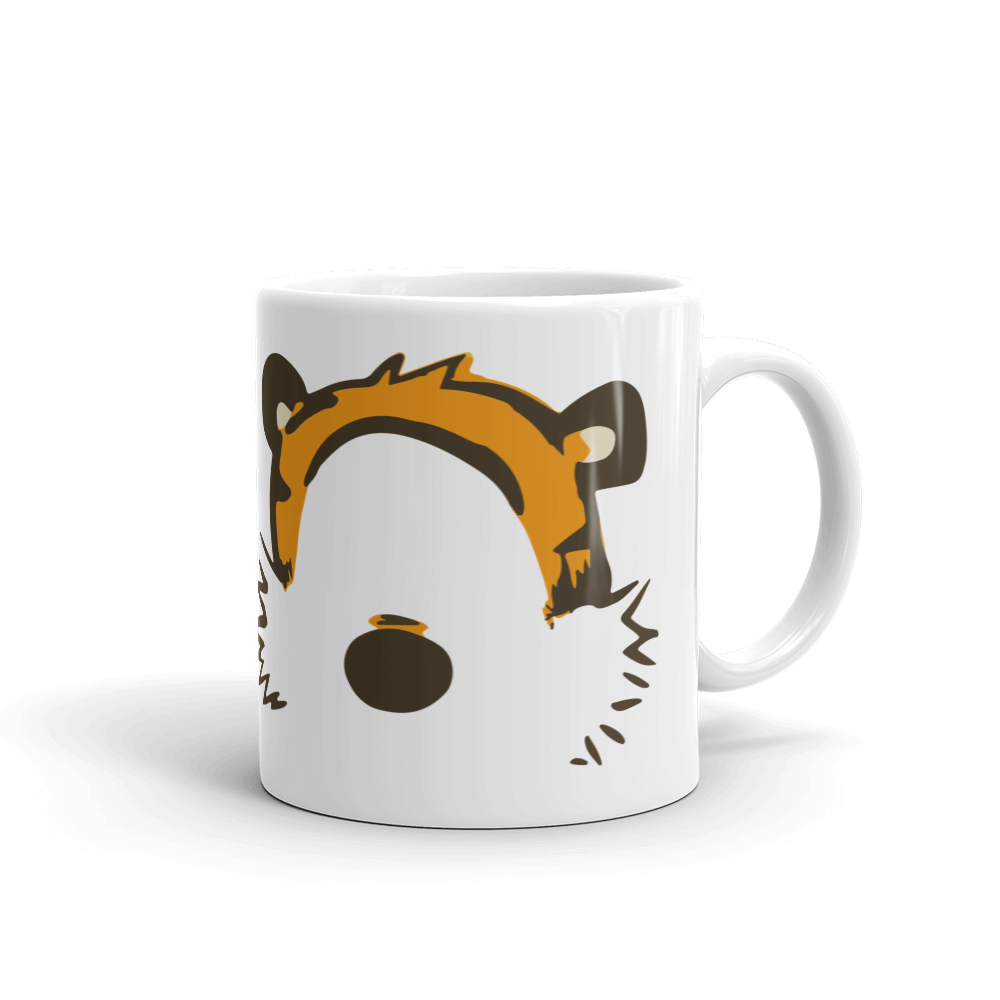 Calvin and Hobbes Faces Contour Mug by Art-O-Rama Shop
