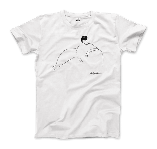 Modigliani Anna Akhmatova Sketch artwork t-shirt by Art-O-Rama Shop
