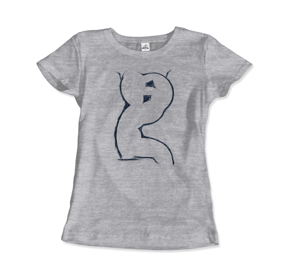 Modigliani Caryatid Sketch artwork t-shirt by Art-O-Rama Shop