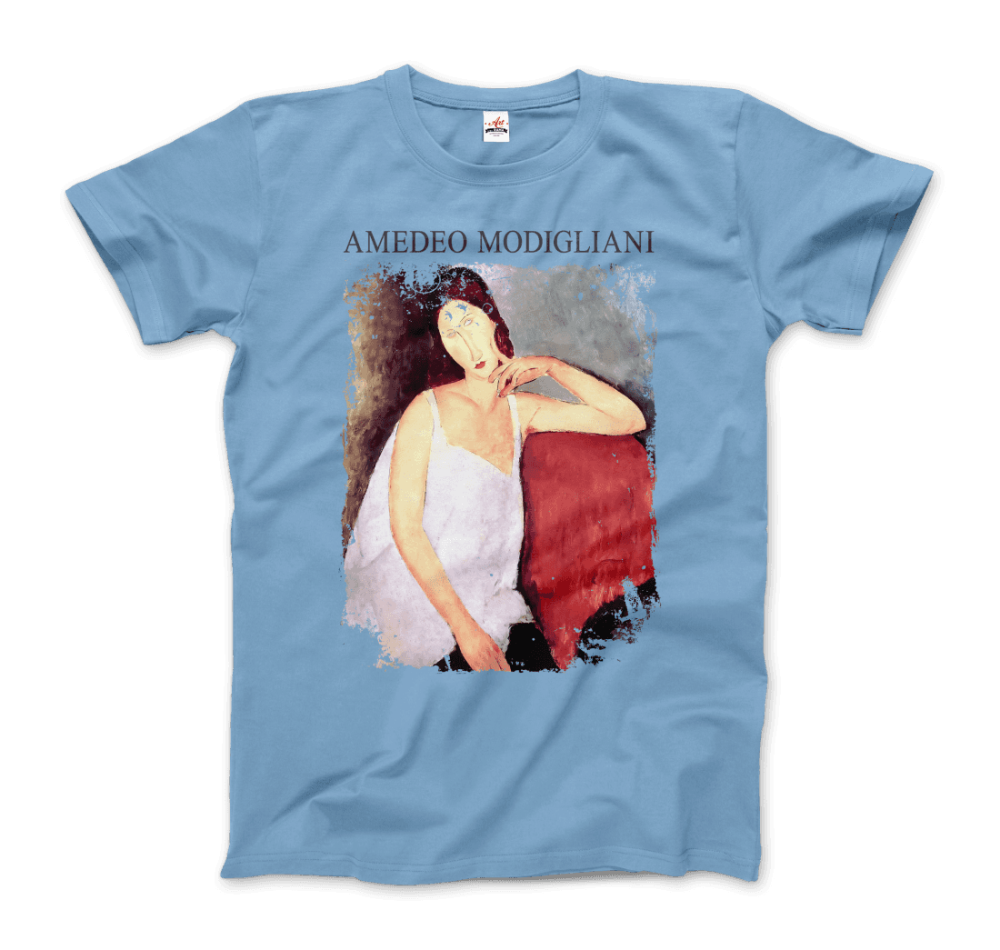 Modigliani Portrait of Jeanne Hébuterne, 1919 artwork t-shirt by Art-O-Rama Shop