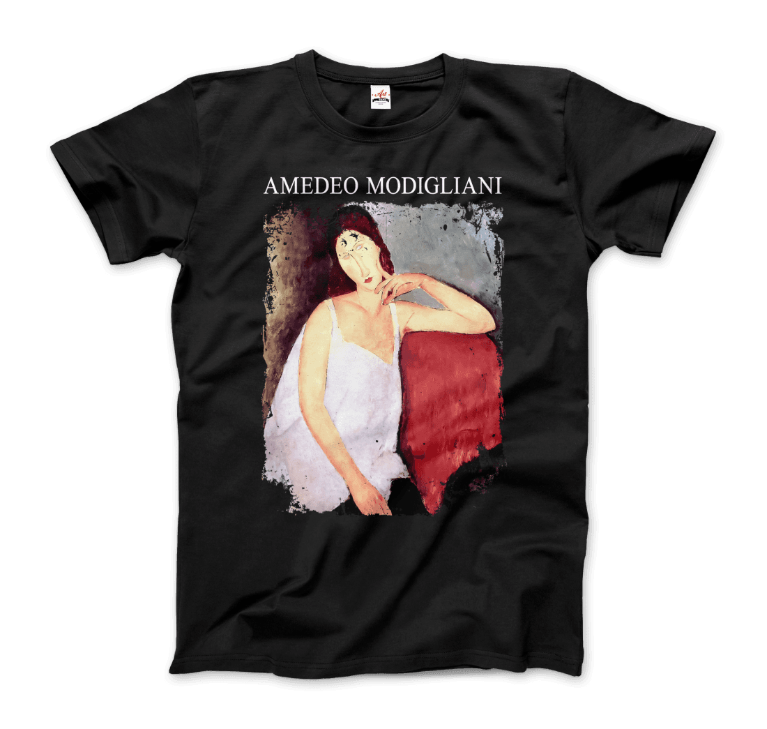 Modigliani Portrait of Jeanne Hébuterne, 1919 artwork t-shirt by Art-O-Rama Shop