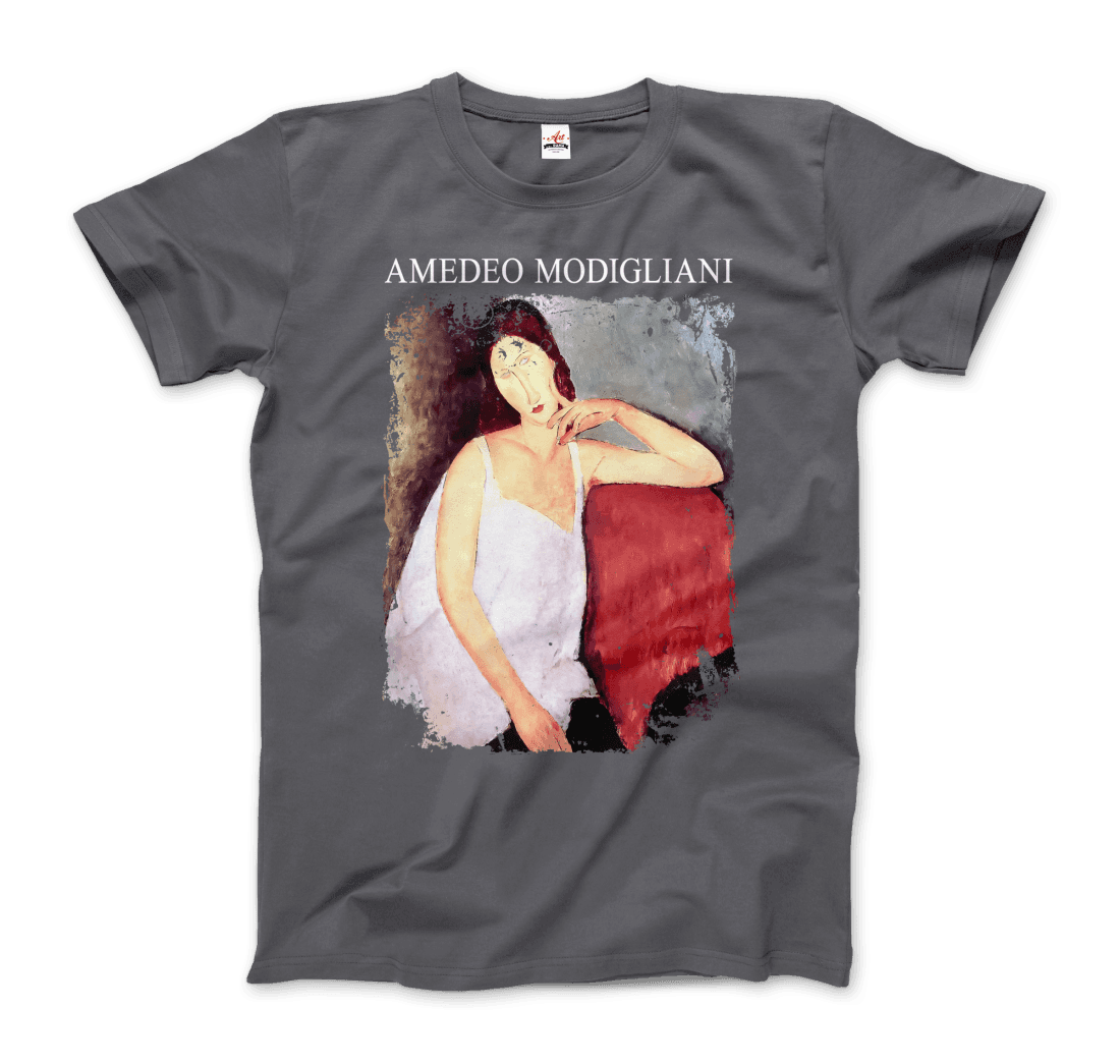 Modigliani Portrait of Jeanne Hébuterne, 1919 artwork t-shirt by Art-O-Rama Shop