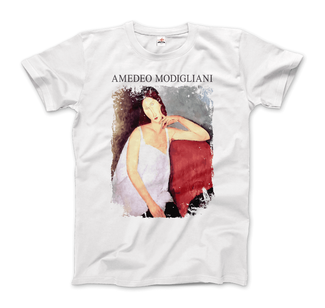 Modigliani Portrait of Jeanne Hébuterne, 1919 artwork t-shirt by Art-O-Rama Shop